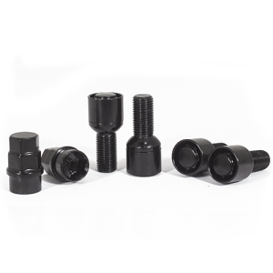 БОЛТ СЕКР. BLACK ( M14*1,5 ) H=27 (LB 009) (4+2 KEY) PLASTIC PACK СФЕРА