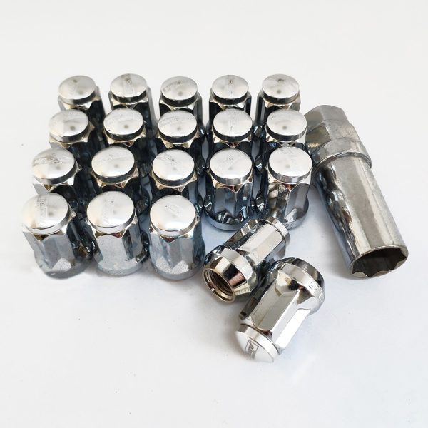 M02- SG Chrome  Body +Silver Cap ( M12*1,5 )  (20+1) (L=34, ODO=20)
