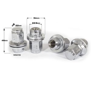 33721da22042f3e70400e36b879f5a18 ГАЙКА ПРЕССШАЙБА CHROME М14*1,5 (L46 NEX 22) LEXUS