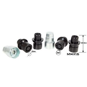 ГАЙКА СЕКР. BLACK ( M14*1,5 ) L=38,5 (LN 0111SL) (4+2 KEY) ORIGINAL LEXUS