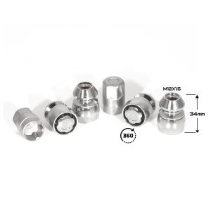 ГАЙКА СЕКР. ( M12*1,5 ) L=34 (LN 0031) (4+2 KEY) PLASTIC PACK