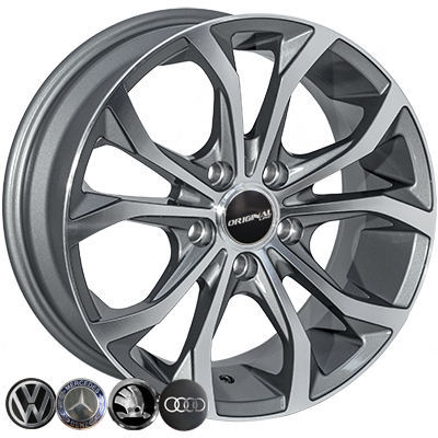 JH-00161 GP R16*7.0J PCD5*112 ET35 DIA 66.6