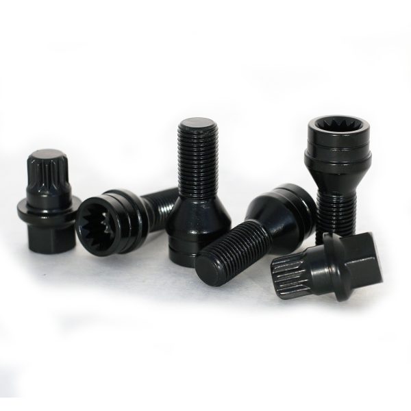 БОЛТ СЕКР. ( M14*1,25 ) H=26 (LB 005) (4+2 KEY) PLASTIC PACK BLACK