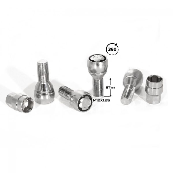 БОЛТ СЕКР. ( M12*1,25 ) H=27 (LB 0081) (4+2 KEY) PLASTIC PACK