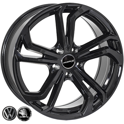 ZW-BK5620 BLACK R17*7.5J PCD5*112 ET45 DIA 57.1