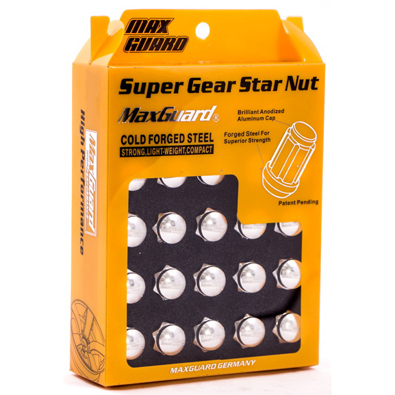 M02- SG Chrome  Body +Silver Cap ( M12*1,25 )  (20+1) (L=34, ODO=20)
