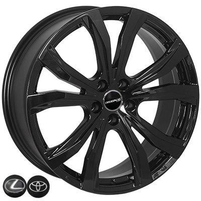 ZW-7764 BLACK R20*8.0J PCD5*114.3 ET30 DIA 60.1