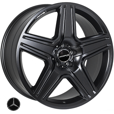 JH-5515 MattBLACK R21*10.0J PCD5*112 ET46 DIA 66.6