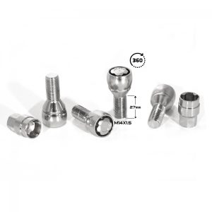 БОЛТ СЕКР. ( M14*1,5 ) H=27 (LB 0081) (4+2 KEY) PLASTIC PACK