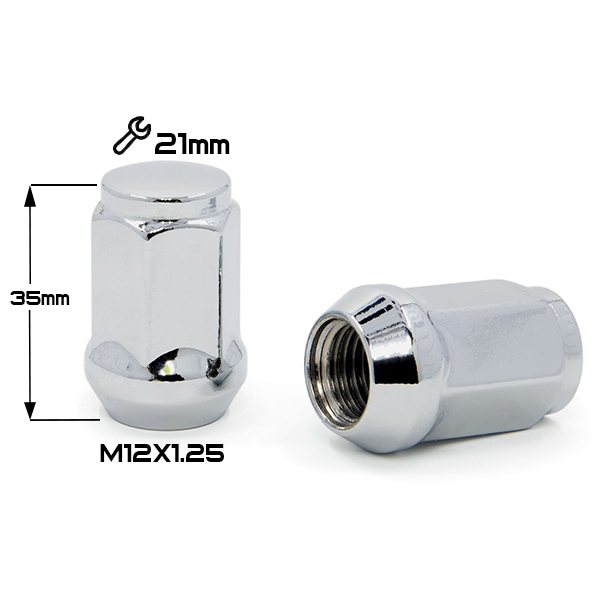 ГАЙКА Хром М12*1,25  (L35 NEX 21) N010-B
