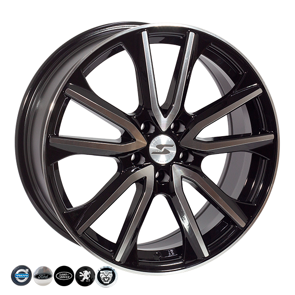 ZW-9066 B-PE R18*7.5J PCD5*108 ET43 DIA 65.1