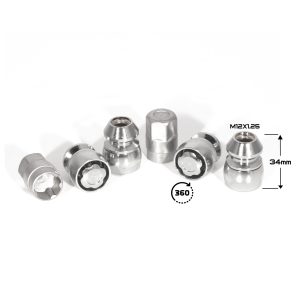 ГАЙКА СЕКР. ( M12*1,25 ) L=34 (LN 0031) (4+2 KEY) PLASTIC PACK