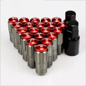 e8a5b36cde9ffb3f6701a3f139e74eea M13-1B Chrome Body + RED Cap ( M12*1,25 ) (16+4+2) (L=53, 19NEX) VOSSEN