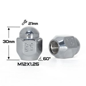 eb46d1bdc13d41e869bfc44d63e726af ГАЙКА КОНУС CHROME М12*1,25 (L30 NEX 21)