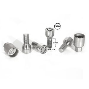 БОЛТ СЕКР. ( M12*1,5 ) H=27 (LB 0081SL) (4+2 KEY) PLASTIC PACK