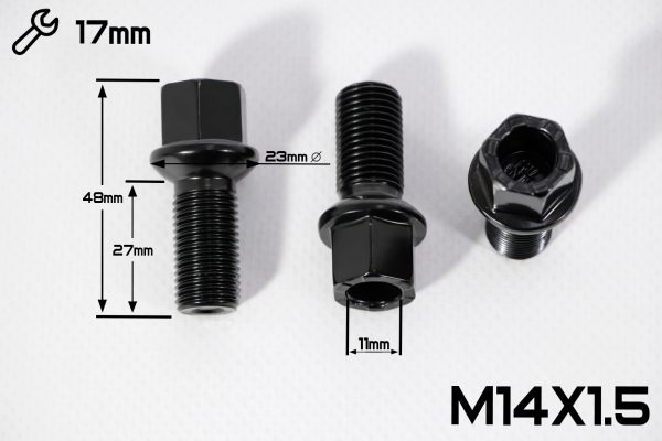 БОЛТ СФЕРА BLACK М14*1,5 (27/48 NEX 17) 438 OEM VW