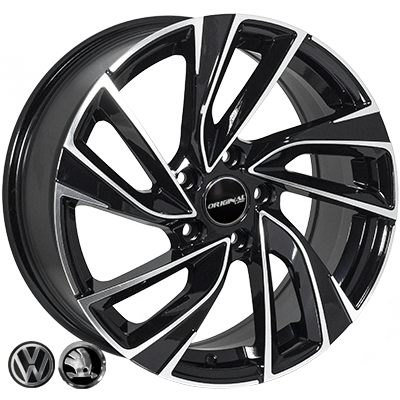 ZW-BK5772 BP R17*7.5J PCD5*112 ET45 DIA 57.1