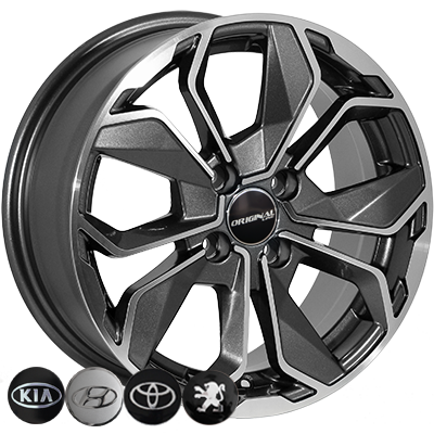 ZW-6362 MK-P R15*6.5J PCD4*100 ET38 DIA 67.1
