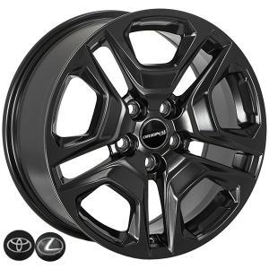 ZW-BKY1092 MattBLACK R17*7.5J PCD5*114.3 ET35 DIA 60.1