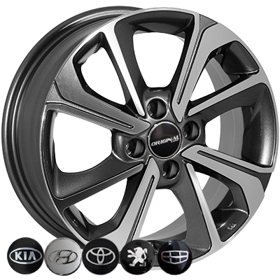 ZW-7854 MK-P R15*6.0J PCD4*100 ET40 DIA 54.1