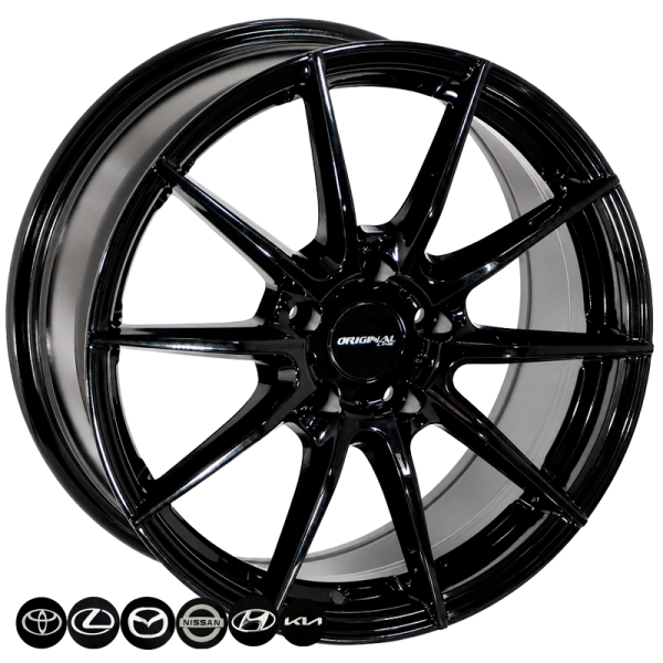 ZW-YA1137 BLK R17*7.5J PCD5*114.3 ET40 DIA 67.1