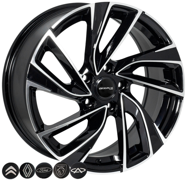 ZW-BK5772 BP R15*6.5J PCD5*108 ET37 DIA 65.1