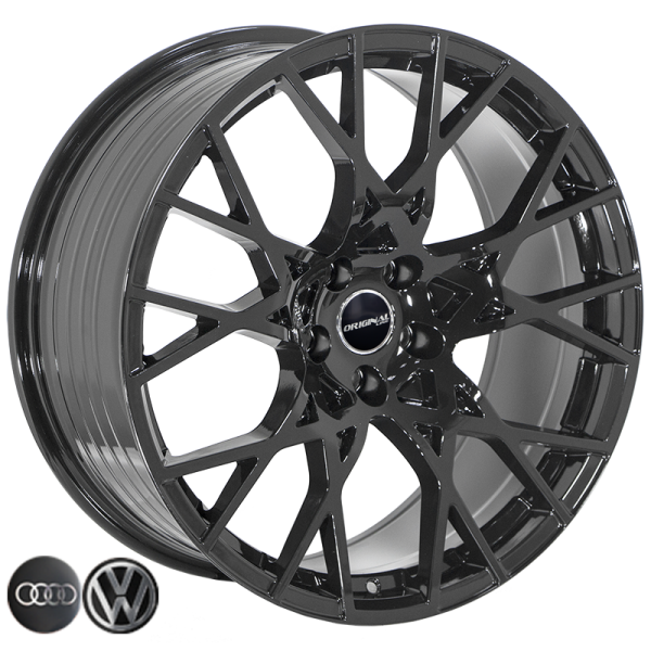 ZF-FBX348 BLACK R20*9.0J PCD5*112 ET25 DIA 66.6