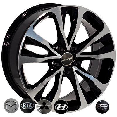 ZW-BK5212 BP R16*6.5J PCD5*114.3 ET45 DIA 67.1