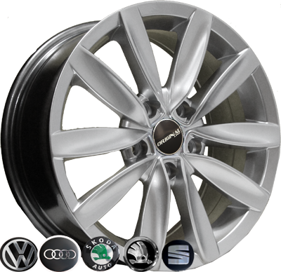 ZW-D015 HS R15*6.5J PCD5*112 ET42 DIA 57.1