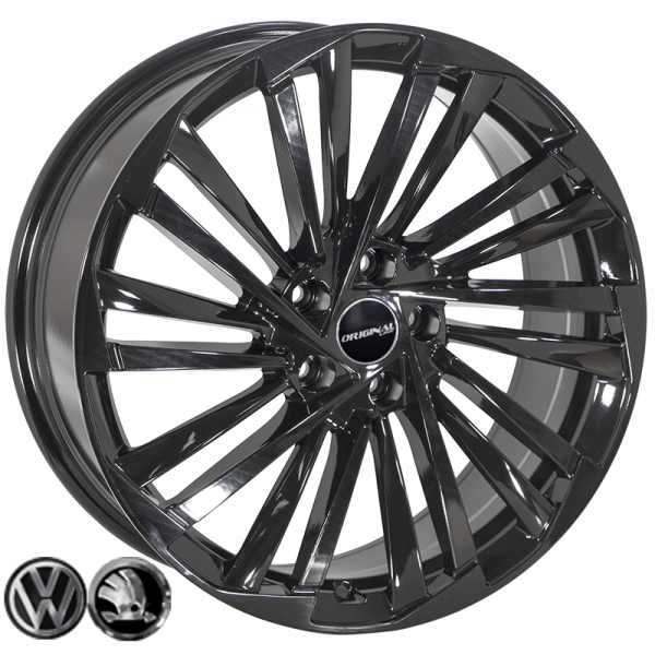 ZF-FBX261 BLACK R19*8.0J PCD5*112 ET45 DIA 57.1