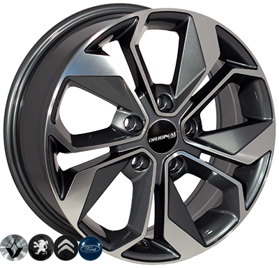 ZW-BK5168 GP R15*6.5J PCD5*108 ET37 DIA 65.1