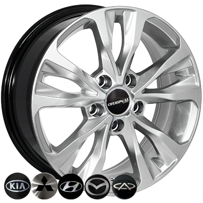ZW-BK5212 HS R16*6.5J PCD5*108 ET37 DIA 65.1
