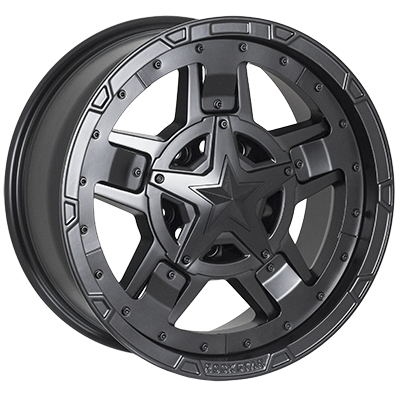 JH-AR295(ZW001) MattBLACK R17*8.0J PCD10*127/139.7 ET15 DIA 77.8