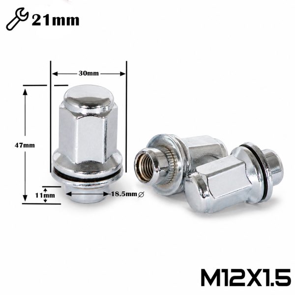 ГАЙКА ХРОМ ORIGINAL 12*1,5 (L47 Nex 21) N050-B