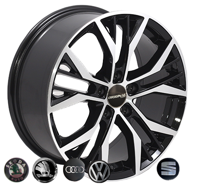 ZW-BK713 BP R16*7.0J PCD5*112 ET45 DIA 57.1