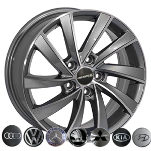 ZW-BK5290 GP R16*6.5J PCD5*105 ET39 DIA 56.6