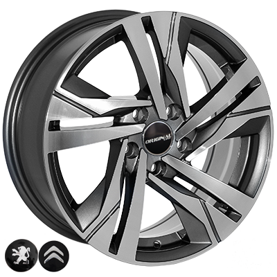 ZW-BK5543 GP R16*7.0J PCD5*108 ET38 DIA 65.1