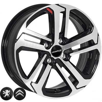 ZW-BK5447 BP R16*6.5J PCD4*108 ET20 DIA 65.1