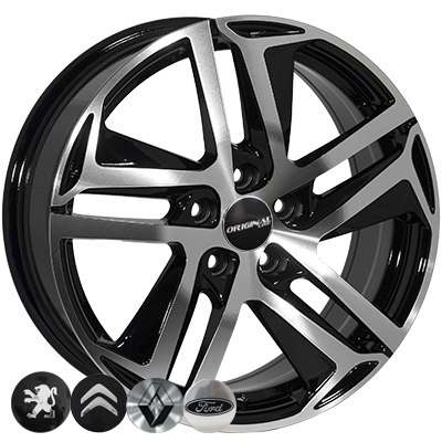 ZF-FR876 BMF R16*7.0J PCD5*108 ET44 DIA 65.1