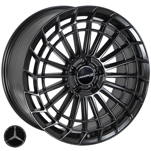 ZF-FBX162 MattBLACK R21*9.5J PCD5*112 ET39.5 DIA 66.6