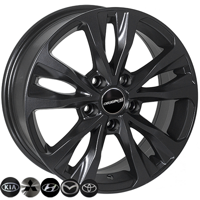 ZW-BK5212 MattBLACK R16*6.5J PCD5*114.3 ET40 DIA 67.1