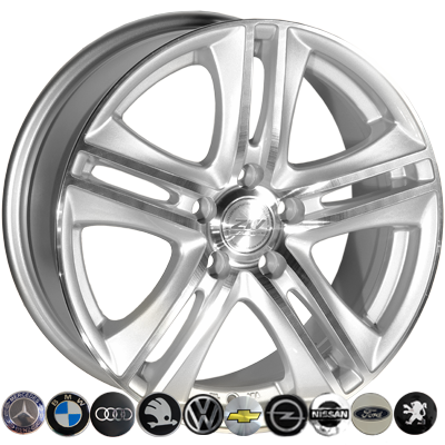 ZW-392 SP R15*6.5J PCD4*100 ET40 DIA 67.1
